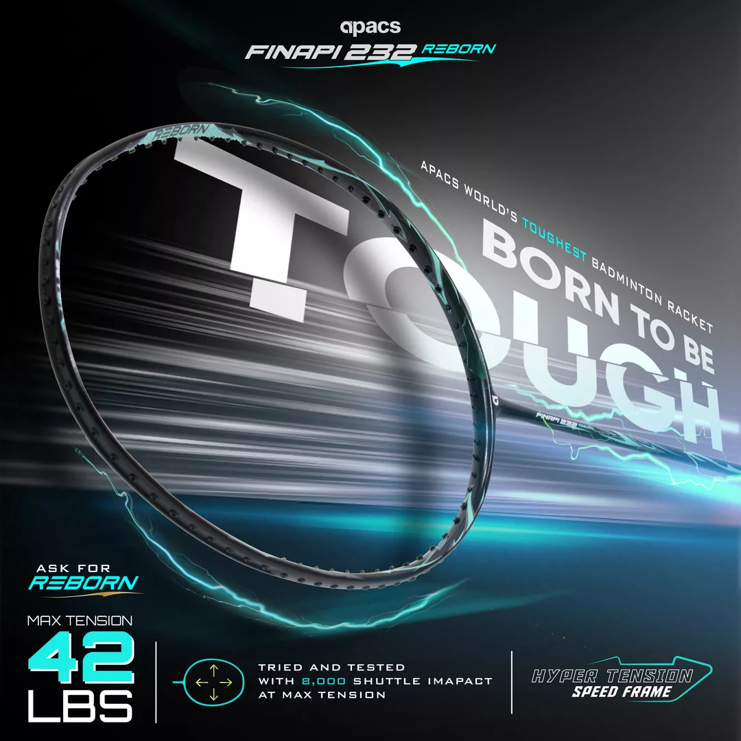 Apacs Finapi 232 Reborn Badminton Racquets - Smash Hub